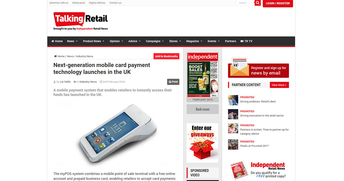 Next-generation mobile card payment technology launches in the UK