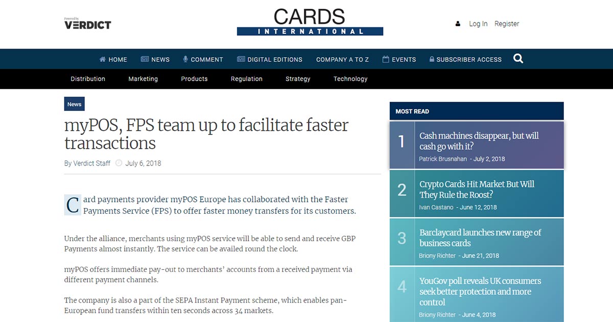 myPOS, FPS team up to facilitate faster transactions