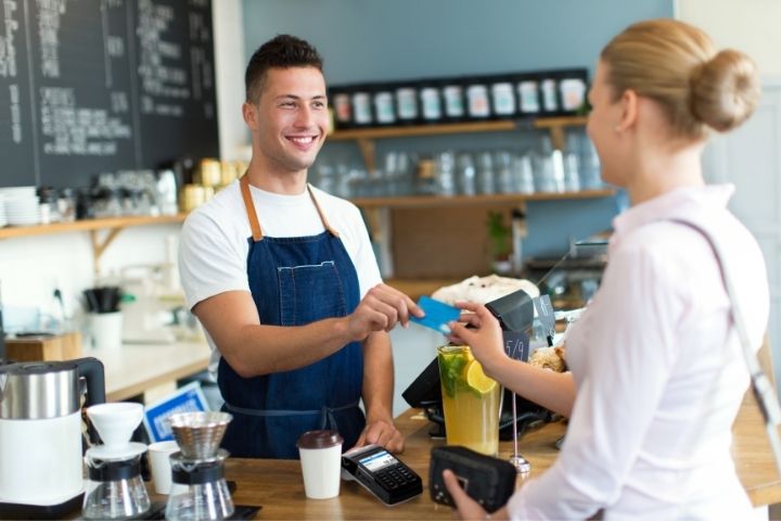 Paiement en caisse enregistreuse