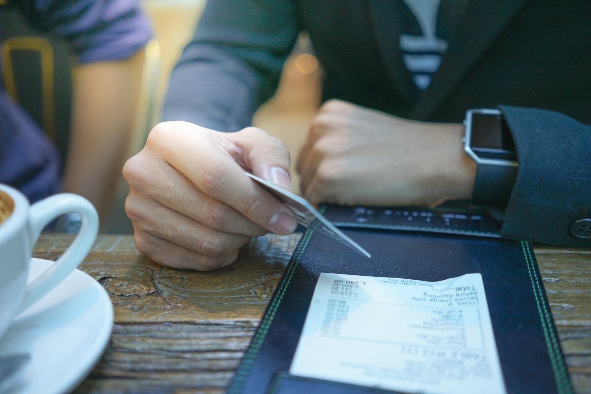 How does tipping with a card work