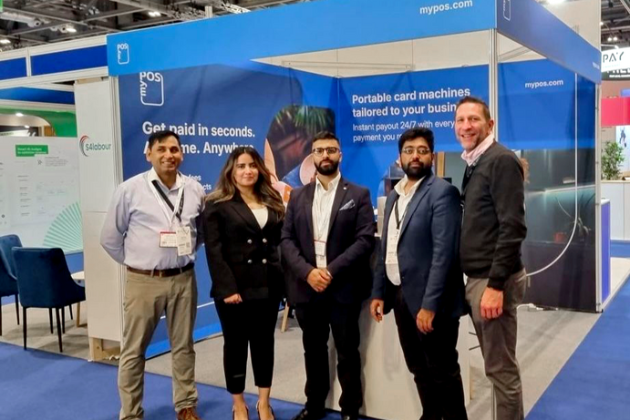 myPOS team in UK at an expo